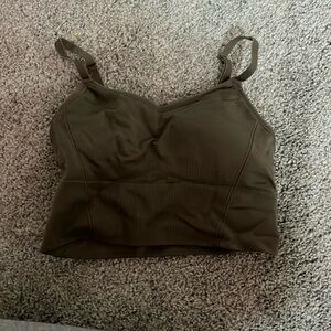 nice longer sports bra, built in bra, super comfortable